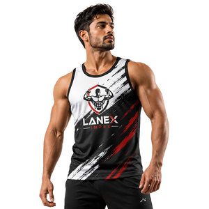 Camiseta Deportiva sin Mangas para Hombre, Personalizada por Sublimación, para Gimnasio, Fitness, Culturismo, Ropa Deportiva sin Mangas, con Logotipo OEM - Product Image 2