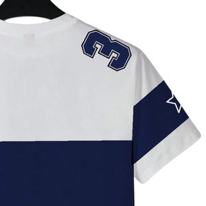 <b>Mens</b> Navy <b>White</b> Sublimation Sports T <b>Shirt</b> <b>Short</b> <b>Sleeve</b> Quick Dry Breathable 180g Anti-shrink Polyester Athletic Training - Product Image 4