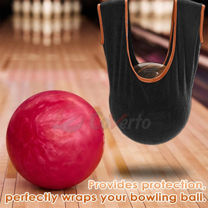 High Quality Microfiber <b>Bowling</b> Ball Polish Bag Washable Cleaning Cloth For <b>Bowling</b> Ball Maintenance - Product Image 6