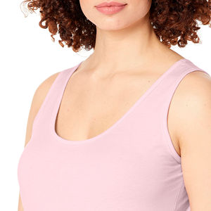 Débardeur grande taille en coton/fibre de bambou, sans manches, léger, extensible, tissu doux, débardeur pour femme de qualité économique - Product Image 3