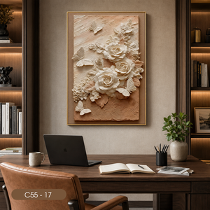 HALO Art mural abstrait populaire, peinture florale, acrylique, verre trempé, miroir, décoration contemporaine, OEM ODM, fabriqué au Vietnam - Product Image 3