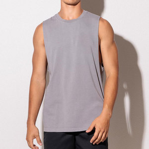 เสื้อกล้ามทรงสปอร์ต แบรนด์ LEDBURY INTERNATIONAL รุ่น High Street Oversized สวมใส่สบาย แห้งเร็ว คอกลม ดีไซน์ครอป สีพื้น สำหรับผู้ชาย - Product Image 1