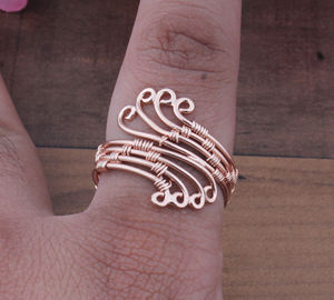 Bague tendance en or rose classique, bande enveloppante, argent sterling 925, réglable, spirale torsadée, bijoux de mariage pour femmes, vente en gros, cadeau - Product Image 5