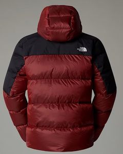 เสื้อโค้ทกันน้ำแบบมีฮู้ดปักลาย แบรนด์ The North Face สำหรับผู้ชายไซส์ใหญ่ ระบายอากาศได้ดี สีแดงดำ ซิปแบบลำลอง แจ็คเก็ตพัฟเฟอร์หนา - Product Image 5