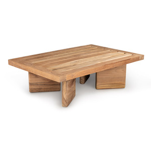 Mesa de Centro de Madera de Teca Reciclada de Alta Calidad, Moderna y Resistente para Exteriores, Ideal para Apartamentos, Villas y Hoteles, para Sala de Estar - Product Image 1