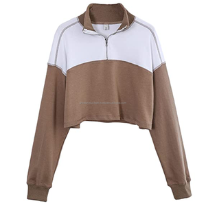 Sudadera corta de manga larga con media cremallera, 2021 - Product Image 1