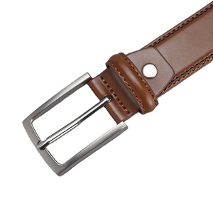 Cinturón de Cuero Genuino de Alta Calidad para Hombre, Diseño Casual, con Hebilla de Pin - Product Image 5