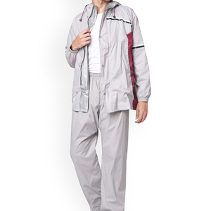 New RTS Custom Logo Men's Nylon <b>Wind</b> <b>Breaker</b> Contrast Panel With Pant Set For Summer Breathable Set Highstreet Zipper Jacket - Product Image 3