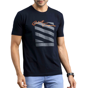 เสื้อยืดลำลองผู้ชายดีไซน์ใหม่ พิมพ์ลายได้ตามต้องการ ผ้าฝ้าย 100% ระบายอากาศ แห้งเร็ว แขนสั้น ทรงปกติ ปรับขนาดได้ - Product Image 1