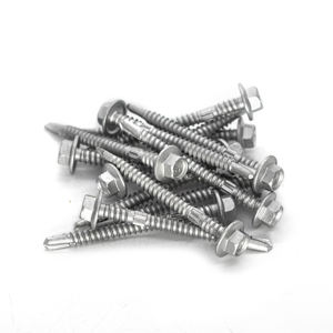 Tornillos Autoperforantes con Cabeza de Arandela, Acero al Carbono Galvanizado en Caliente con Zinc, Rosca Métrica/Pulgada Estándar, Rosca Completa - Product Image 2