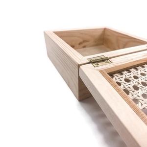 <b>Vintage</b> Style Rattan Cane Cover <b>Boxes</b> Wood Rattan Jewelry <b>Boxes</b> Home Decoration Handmade in Viet Nam - Product Image 4