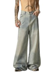 Pantalones vaqueros de corte ancho estilo carpintero con lavado vintage, precio de oferta y pantalón oversize de corte vintage con cintura media en negro deslavado - Tallas grandes - Product Image 3