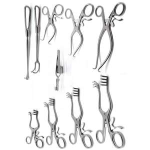 Lot de 10 rétracteurs chirurgicaux vétérinaires Weitlaner Gelpi Orthopedic Thyroid Cushing-Vein Sharp de Dentavex - Product Image 6