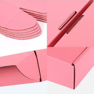 Caja de Regalo de Cartón Corrugado Rosa Personalizada con Grabado y Laminado Mate para Empaque de Crema Facial - Product Image 4