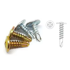 สกรูหัวกระทะโลหะพร้อมหัวเจาะตามแบบ Hex Drive สีดำทำจากสังกะสีมาตรฐาน DIN - Product Image 3