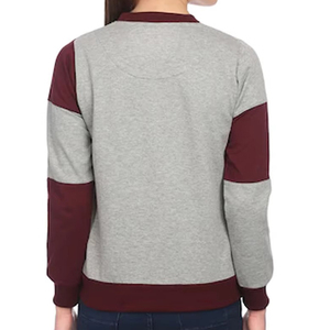 Sweat-shirt en molleton respirant pour femme, couleur unie, fabriqué au Pakistan, pour l'automne et l'hiver, avec logo imprimé personnalisé, 100% coton - Product Image 2