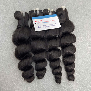 Nuevas Colecciones de Extensiones de Cabello Vietnamita Virgen Negro Super Double Drawn, Ondulado Suelto, Sin Enredos, Listo para Enviar - Product Image 3