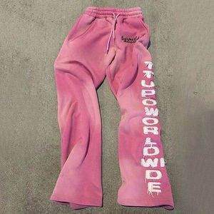 New Arrival Latest Design Men Flare Sweatpants For Adults Top Trending <b>Bell</b> Bottom Design Men's Pants Washed Flare Sweat Pants - Product Image 2