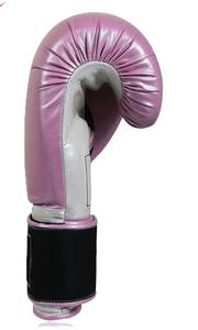 Guantes de Boxeo Rosados de Cuero Premium para Entrenamiento, Cómodos Guantes de Sparring para Hombres y Mujeres con Soporte para Muñeca - Product Image 4