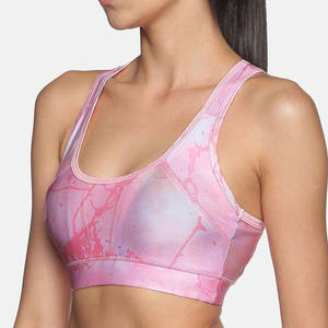 Sujetador deportivo de alto impacto para mujer, acolchado, con tirantes ajustables, sin costuras, transpirable, de malla, para yoga, running, gimnasio, fitness, entrenamiento atlético frontal - Product Image 2