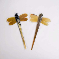 Épingles à cheveux de luxe en corne de buffle et de bœuf, couleurs naturelles, accessoires pour cheveux en corne de bœuf