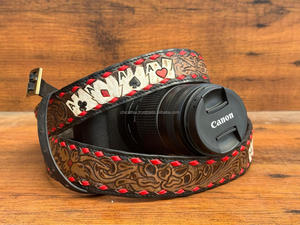 New Arrival Custom Quick Release Hand Tooled Genuine Leather <b>Camera</b> Straps Adjustable Size Shoulder Strap for DSLR Nikon Canon - Product Image 2