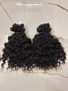 Raw Indian Burmese <b>Curly</b> Human Hair Bundles – 100% Unprocessed Temple Hair <b>Extensions</b> - Product Image 3