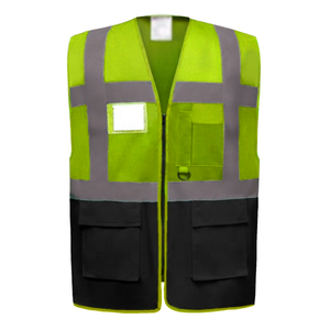 Gilet de sécurité réfléchissant fluorescent antistatique et imperméable de haute visibilité CRESTLINE INDUSTRY, vêtements de travail personnalisés de marque supérieure - Product Image 4