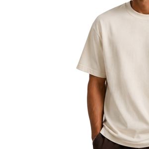 เสื้อยืดโอเวอร์ไซส์สีขาวสำหรับผู้ชาย แขนสั้น ผ้าฝ้าย คอกลม พิมพ์ลายโลโก้สมอเรือ สไตล์ลำลอง สตรีทแวร์ ทรงหลวม แฟชั่นเสื้อผ้าฤดูร้อน - Product Image 3