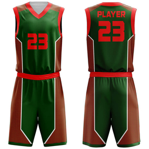 Uniforme de basket-ball professionnel respirant en polyester rouge et bleu pour hommes, avec couleurs personnalisées et haute qualité, provenant du Pakistan. - Product Image 4