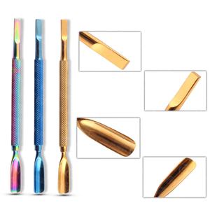 Empujador y Removedor de Cutículas Portátil y Duradero de Acero Inoxidable, Doble Punta, Profesional, para Manicura - Product Image 1