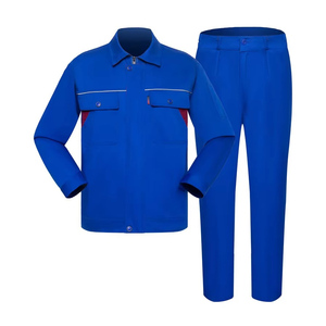 Combinaison de travail en coton et polyester de qualité supérieure – Veste et pantalon de sécurité industrielle pour l'utilisation en usine et en atelier - Product Image 4