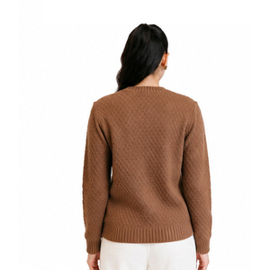 Customizable Color Front Logo Winter Button Hot Selling Women's Casual Long Sleeve Solid Color Knitted Women's <b>Cardigans</b> <b>Sweater</b> - Product Image 4