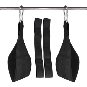 Adjustable Cotton/Polyester Eco-Friendly High Stretch <b>AB</b> Straps Custom Logo Lightweight Buckle Closure for Gym Training - Product Image 6