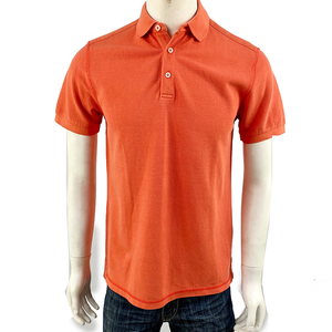 Lot en gros de chemises solides anti-rides orange – 100 % coton durable pour hommes, idéales pour les uniformes et les vêtements de sport - Product Image 1