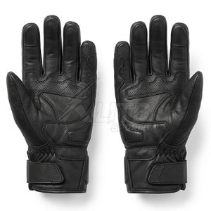 High Quality Durable Leather Winter Motorbike <b>Gloves</b> Hand Grips <b>Touchscreen</b> Compatible Waterproof Breathable Fabric Adjustable - Product Image 4
