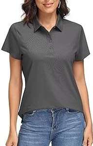 Camisetas de Golf al Por Mayor, OEM, con Logotipo Personalizado, Tallas Grandes, Contraste de Color, Tejidas, Casuales, de Algodón, Manga Corta, Transpirables, para Mujer - Product Image 2