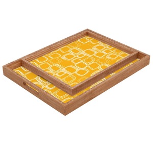 Plateau en bois d'acacia naturel, durable, pour servir les aliments, les boissons et les desserts, à prix avantageux - Product Image 1