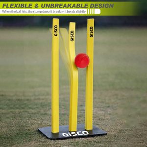 Gisco Flexi Stump Pro-Heavy Duty พร้อมฐานยาง ปรับได้ น้ำหนักเบา สำหรับกีฬา เกม และการฝึกซ้อม - Product Image 2