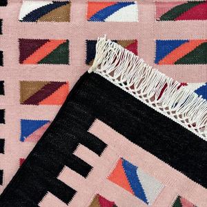 Đầy Màu sắc <span class=keywords><strong>flatweave</strong></span> bông dhurrie thảm hoàn hảo như nhà bếp <span class=keywords><strong>Runner</strong></span> hoặc Yoga tầng Mat 022 - Product Image 5