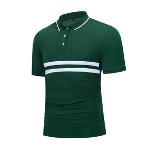 Vente en gros d'usine, t-shirt polo pour homme de haute qualité, vêtements d'été pour homme, logo personnalisé, uni, teinture unie, impression sérigraphique - Product Image 6
