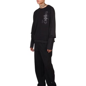 เสื้อยืดแขนยาวผ้าฝ้าย 100% ขนาดสั่งทำได้ รุ่น High Street เป็นมิตรกับสิ่งแวดล้อม พิมพ์ลายตามสั่ง น้ำหนัก 220 กรัม ผ้าสองชั้น สำหรับผู้ชาย - Product Image 2