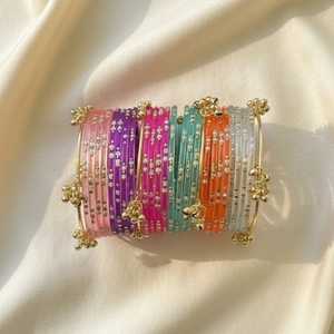 Latest Women Jewelry <b>Bangles</b> Set Wedding Party Wear Kashmiri <b>Bangles</b> Sets Multi Colors Custom Sizes Kashmiri <b>Bangles</b> Churiyan - Product Image 2