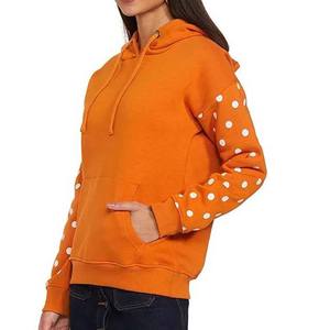 Sweat-shirts à manches longues pour femmes, sweat-shirt en tricot pour femmes, pull décontracté, couleurs unies, sweat-shirt 100% coton - Product Image 3