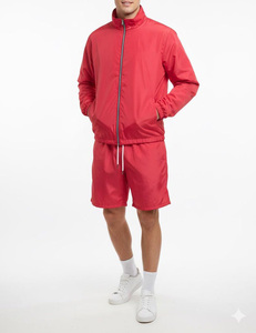 Ensemble de survêtement pour homme personnalisé, imprimé, imperméable, léger, coupe-vent, avec doublure en polaire, style streetwear - Product Image 4