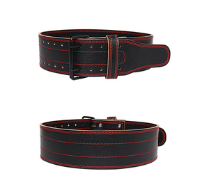 Ceintures de musculation en cuir de vachette de haute qualité, personnalisées avec logo imprimé, robustes, respirantes, pour la musculation et l'entraînement physique - Product Image 2