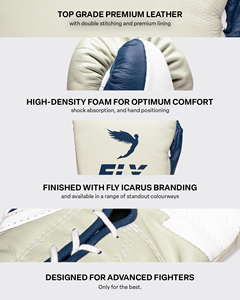 Guantes de Boxeo Unisex de Cuero Genuino de Primera Calidad, para Entrenamiento y Sparring, con Cierre de Gancho y Bucle en la Muñeca, Antideslizantes, Personalizables, de Alta Calidad, Todas las Tallas - Product Image 5