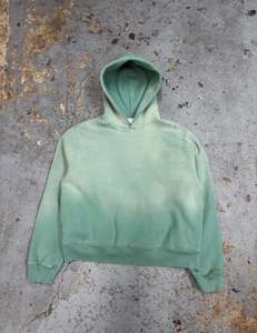 เสื้อฮู้ดโอเวอร์ไซส์สีชมพูซีดแบบยูนิเซ็กซ์ ผ้าฝ้ายฟลีซสีพื้น สวมใส่สบายๆ สำหรับฤดูใบไม้ร่วง - Product Image 3