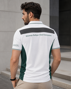 Prix de gros Chemises pour hommes grandes tailles unies coupe oversize ajustée à manches courtes avec impression personnalisée respirantes et à séchage rapide - Product Image 6