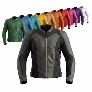 Chaquetas de Motocicleta de Cuero con Diseño de Logotipo de Marca Personalizado OEM ODM, MOQ Bajo, Equipo de Protección, Chaquetas de Moto Personalizadas de Alta Calidad - Product Image 1